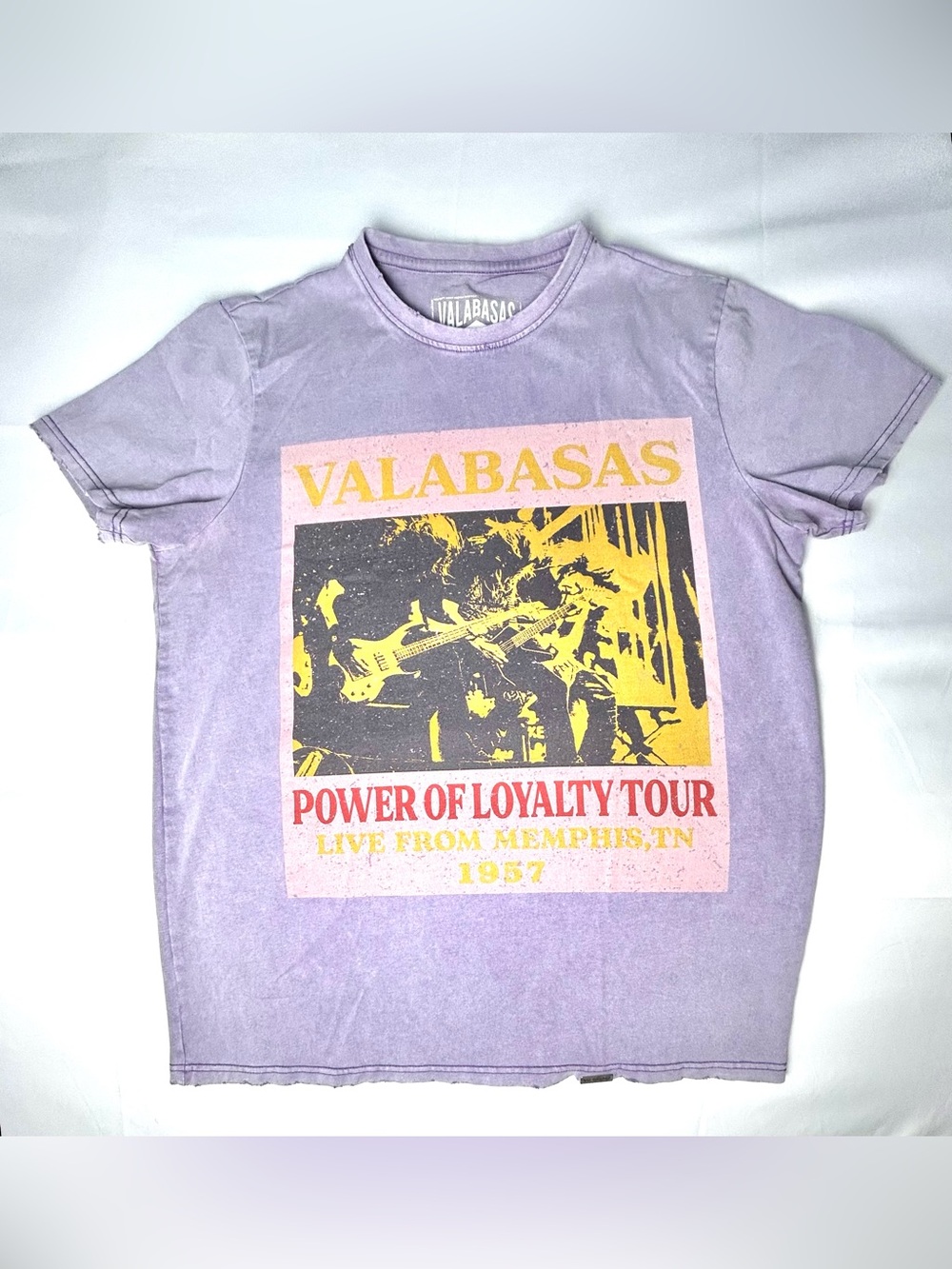 Valabasas Power of Loyalty Tour Tshirt Adult Small Lavender